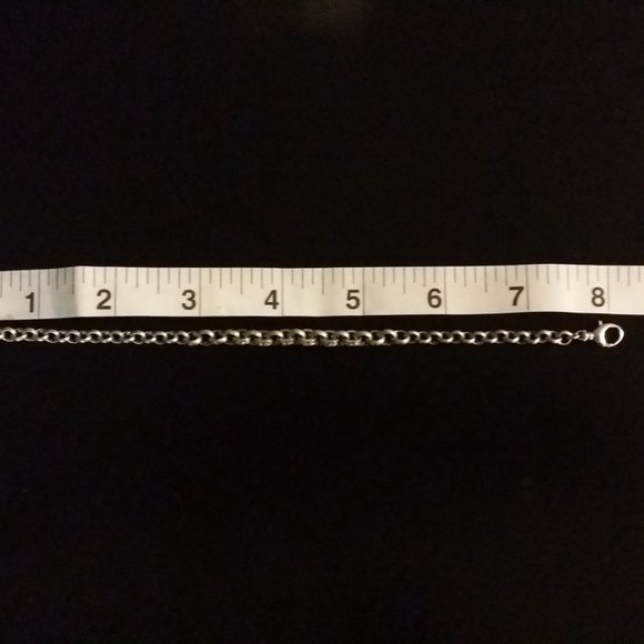 Fossil Silver-tone Pave Crystal Chain Bracelet - Picture 3 of 6